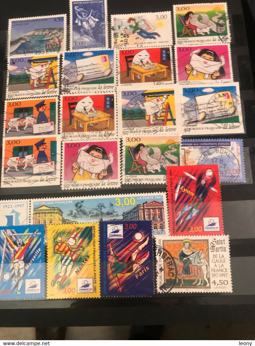 PETIT ALBUM De TIMBRES De FRANCE DIVERS  Entre 1996 Et 2000 - OBLITERES - POSSIBILITE VENTE Sans ALBUM - Altri & Non Classificati