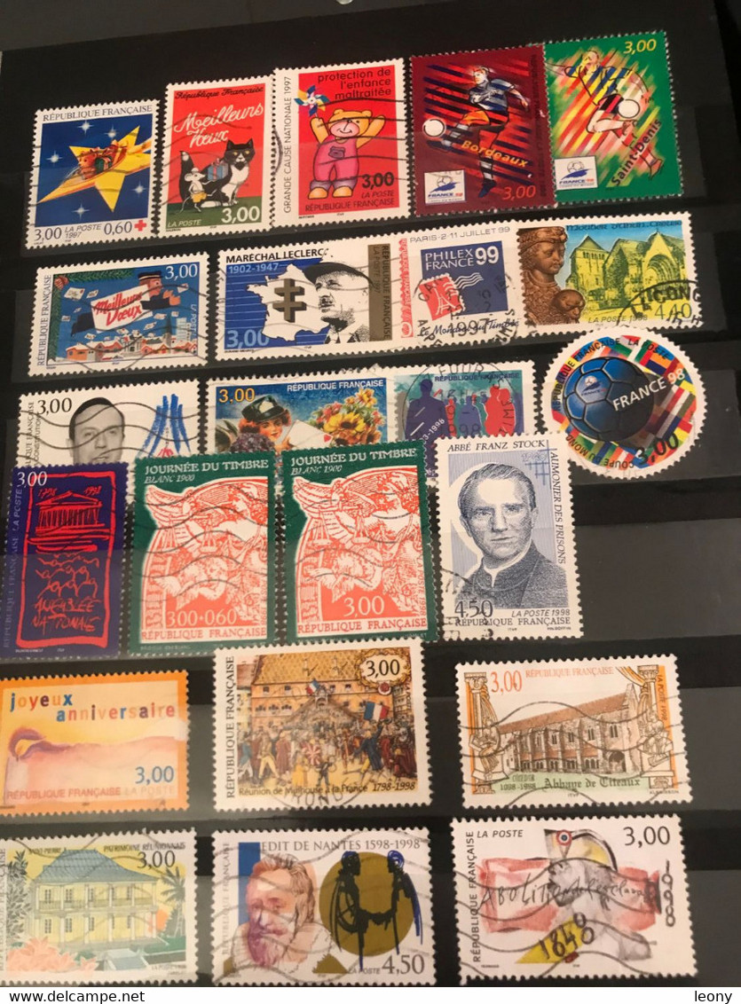 PETIT ALBUM De TIMBRES De FRANCE DIVERS  Entre 1996 Et 2000 - OBLITERES - POSSIBILITE VENTE Sans ALBUM - Sonstige & Ohne Zuordnung