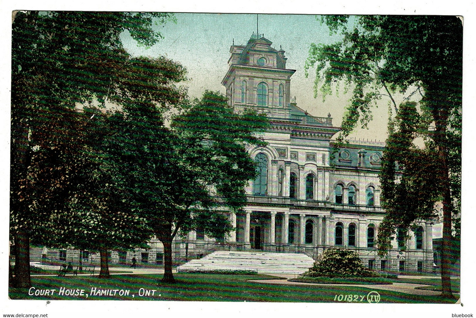 Ref BB 1461  -  2 X Early Postcards - Court House & Christ Church Cathedral - Hamilton Canada - Hamilton