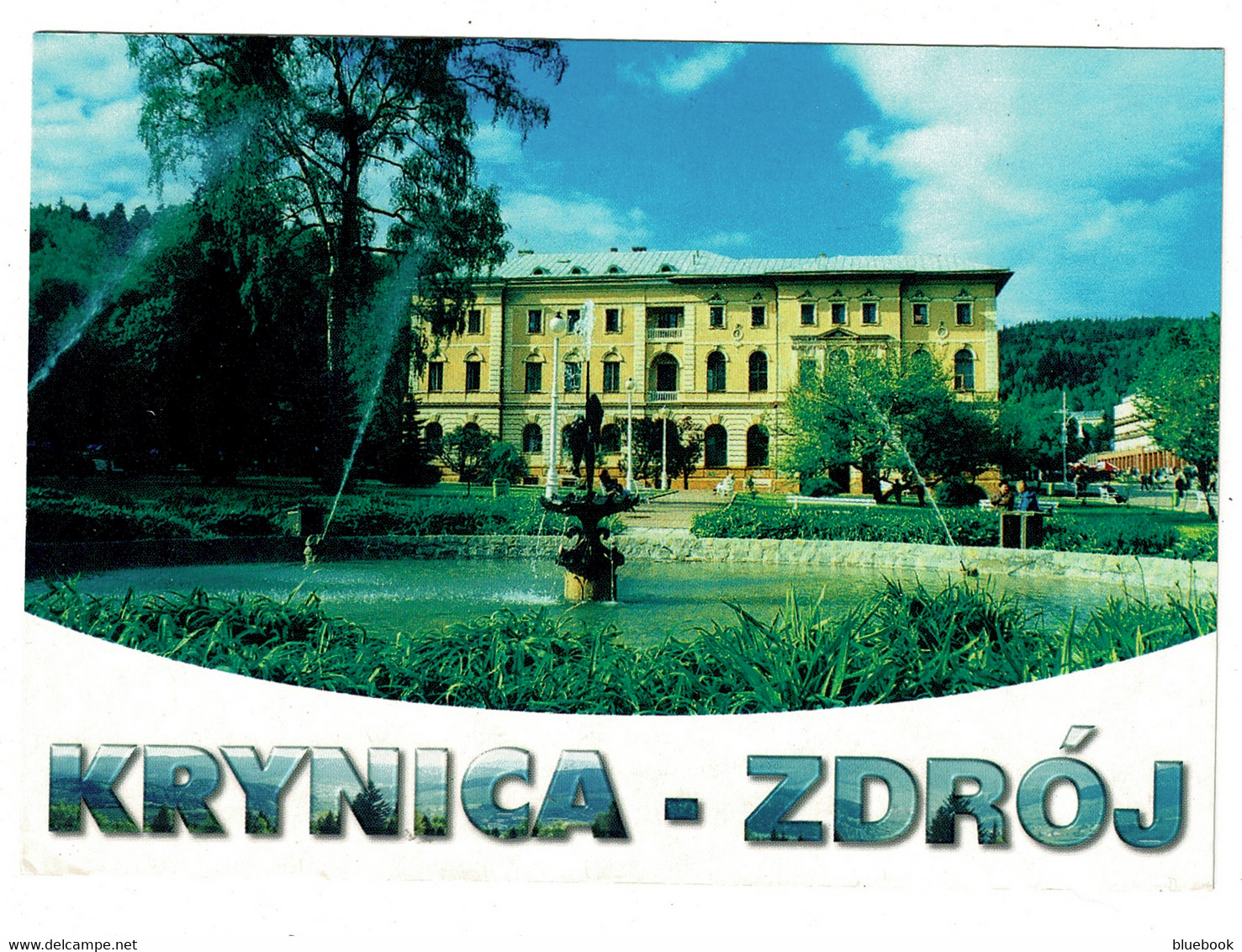 Ref 1462 - 2004 Postcard - Krynica Poland - 2.60zf Rate To Romsey  UK - Various Cachets & Postmarks - Lettres & Documents