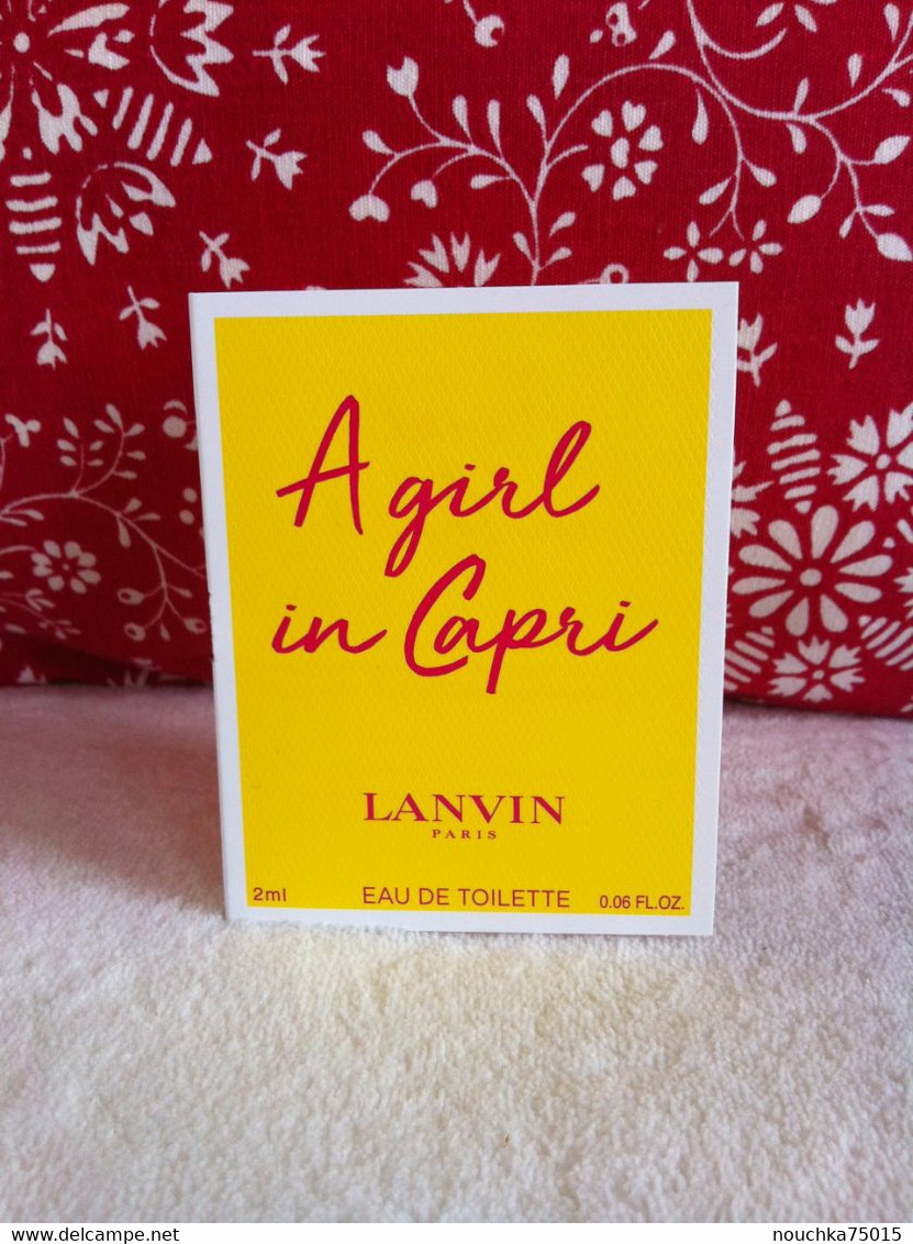 Lanvin - Girl In Capri - échantillon - Echantillons (tubes Sur Carte)