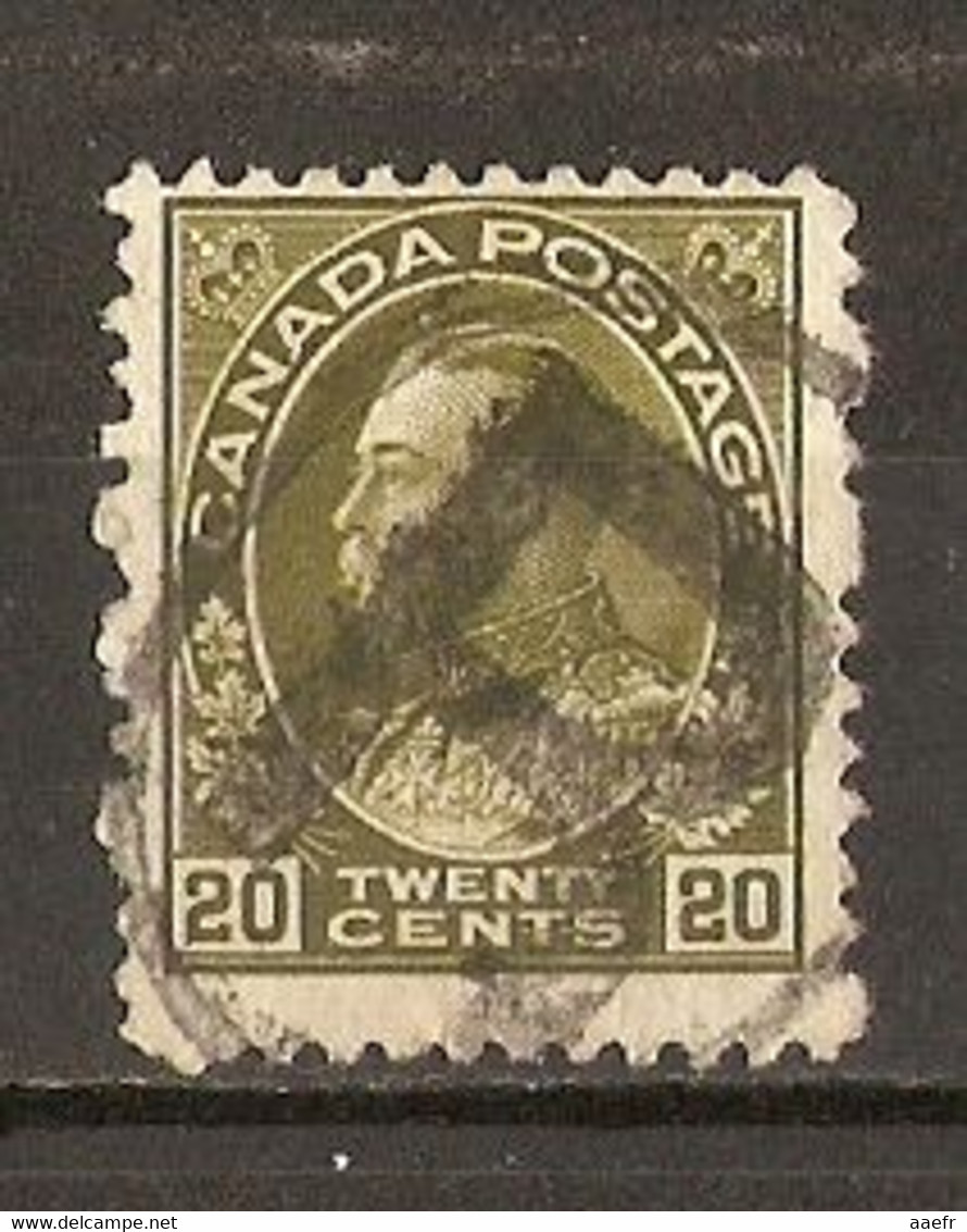 Canada - George V  - Lettre R Dans Cercle Sur Sc 119 - Marcophilie - Andere & Zonder Classificatie