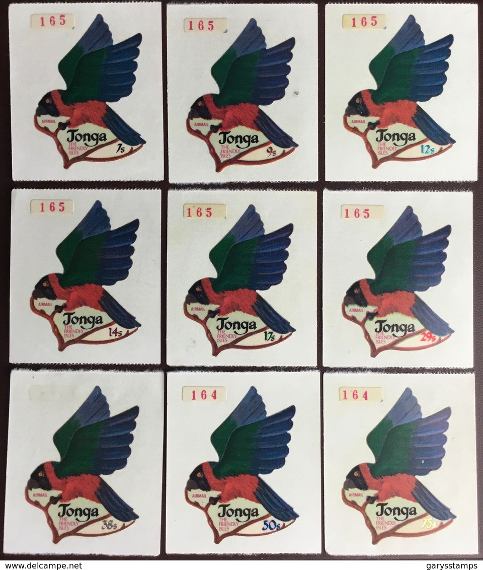 Tonga 1974 Red Shining Parrot Birds Airmail Set MNH - Sonstige & Ohne Zuordnung