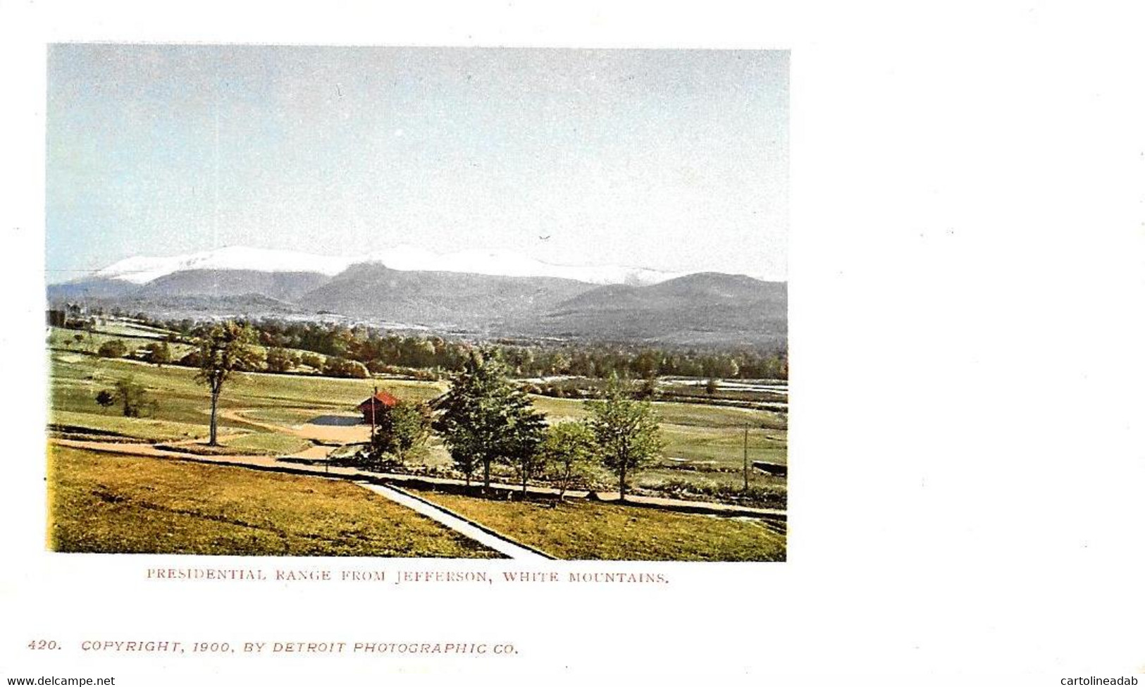 [DC12530] CPA - PRESIDENTIAL RANGE FROM JEFFERSON WHITE MOUNTAIN - Non Viaggiata - Old Postcard - White Mountains