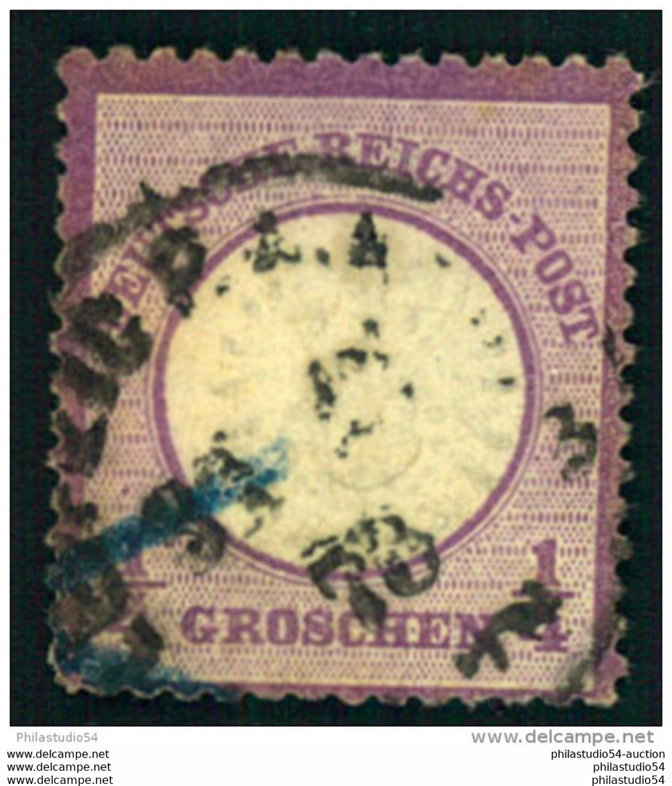 1/4 Groschen Großer Brustschild ( Mi-Nr. 16 - 130,-) - Used Stamps