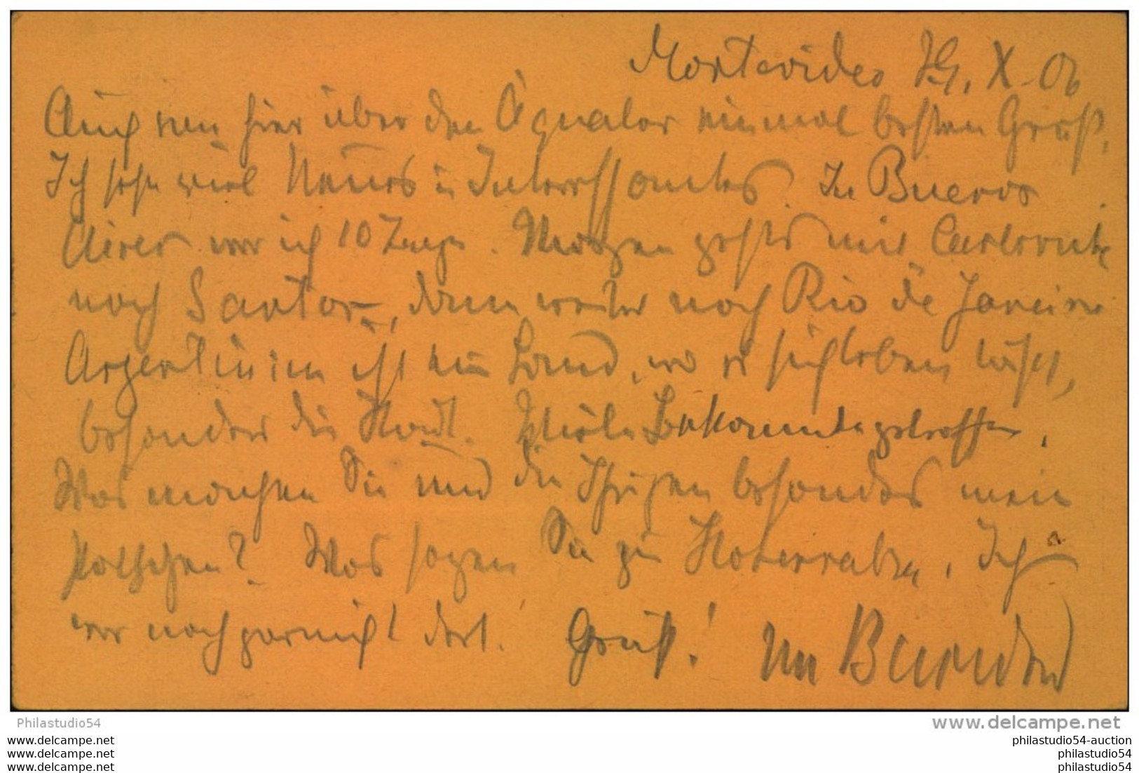 1906, SPANDAU, Incoming Mail, Ganzsachenkarte Aus Uruguay - Berlin - Machines à Affranchir (EMA)