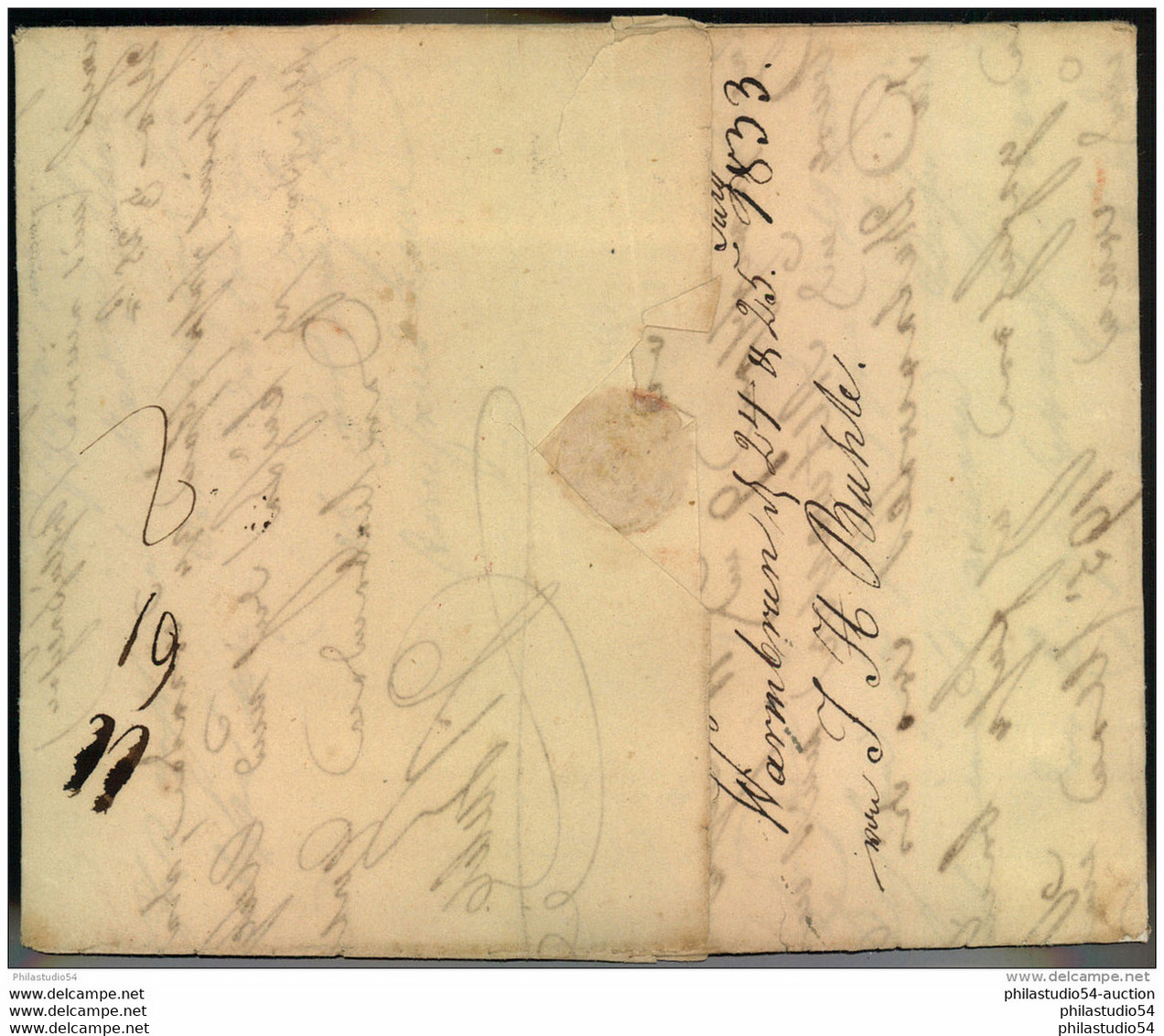 1833, WARMBRUNN, L1 Mit Beigesetztem L2 HIRSCHBERG Auf Faltbrief Nach Kalisch. Warmbrunn Als Briefsammlung Lt. Handbuch - Préphilatélie