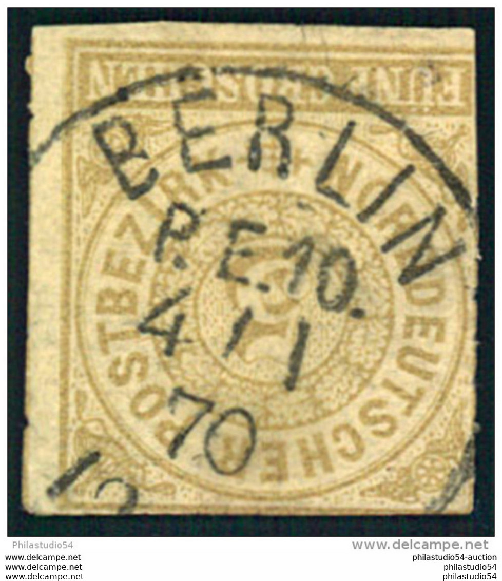 BERLIN P.E. 10, KBHW 348 B Auf NDP 5 Groschen Durchstochen - Maschinenstempel (EMA)