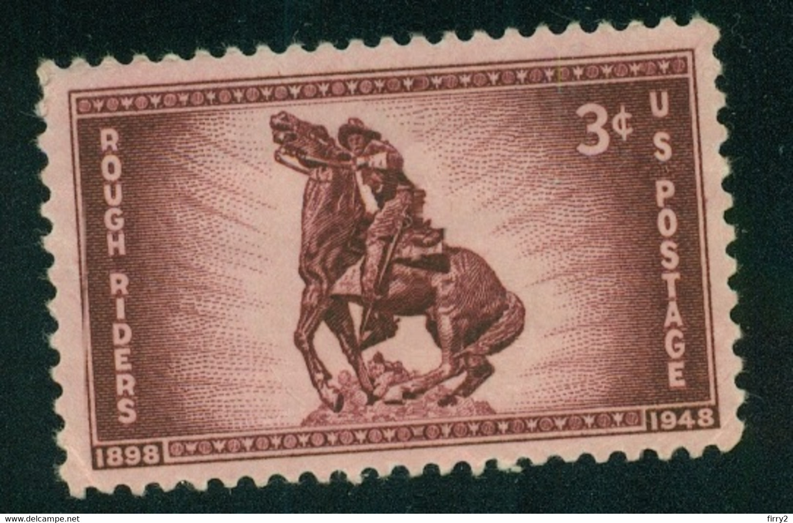 USA Scott #973  1948    3c Rough Riders   Mint Never Hinged (MNH) - Unused Stamps