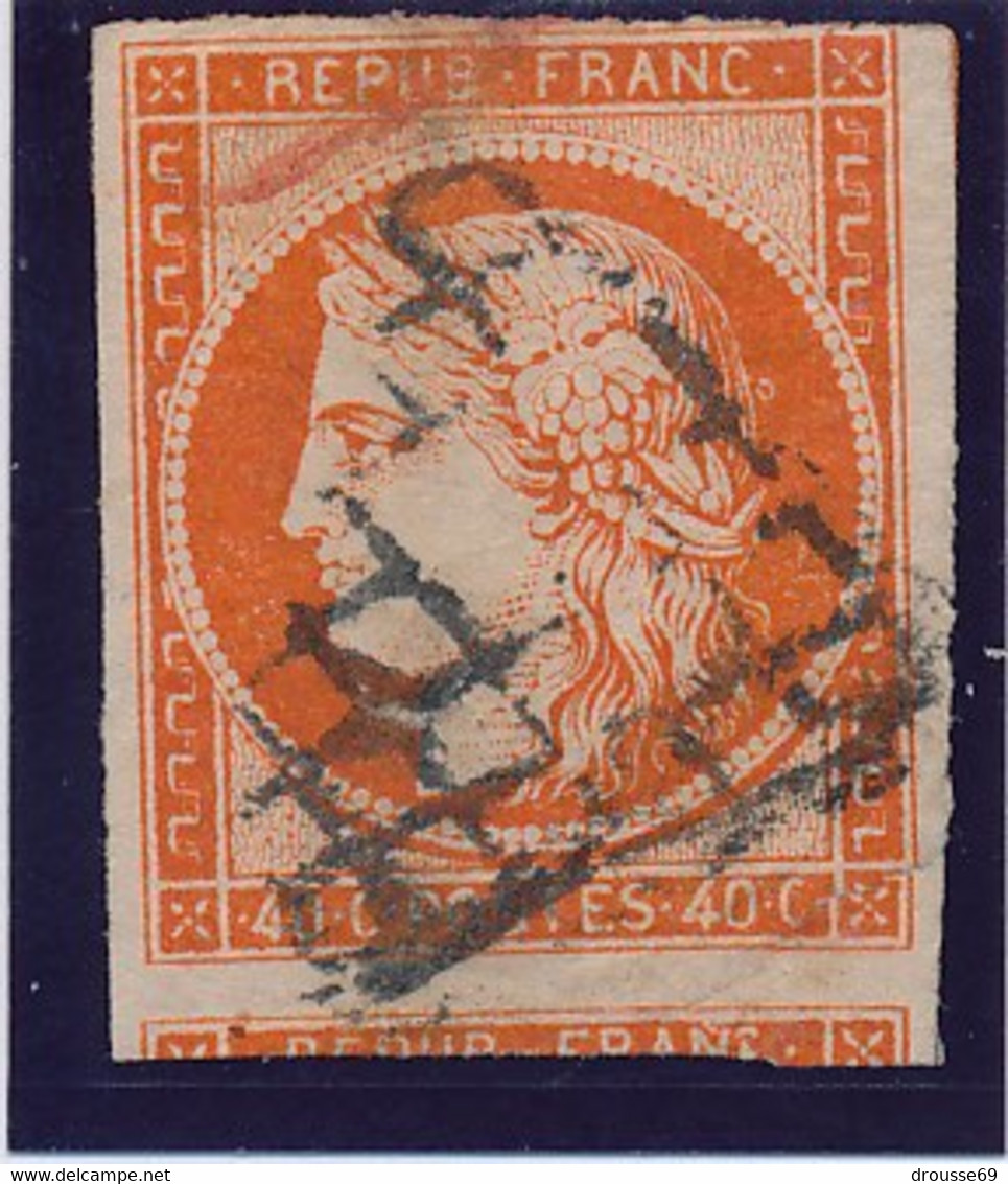 40 C Orange Vif N°5 Déf. - 1849-1850 Ceres