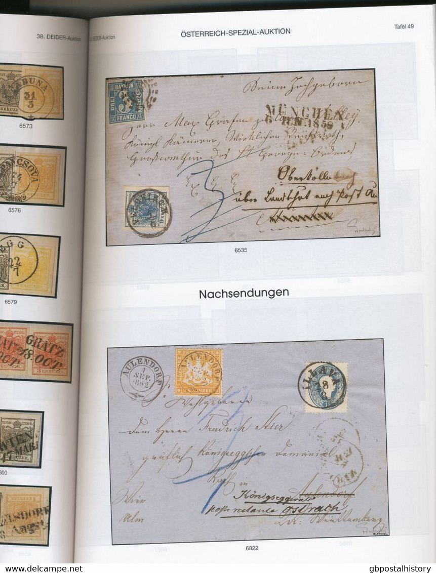 DEIDER BRIEFMARKEN-AUKTIONEN, München; 38. AUKTION, 14. Oktober 2006; ÖSTERREICH - Catalogues De Maisons De Vente