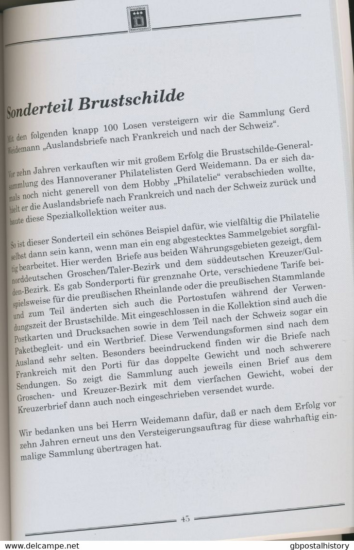 DR. WILHELM DERICHS; Essen; 134. SPEZIAL-AUKTION, 8. Mai 2009; 789 Lose; - Catalogues De Maisons De Vente