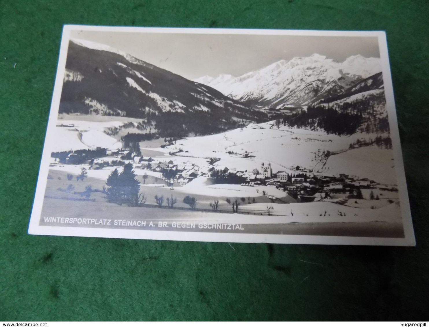 VINTAGE AUSTRIA: Steinach Wintersportplatz Panorama B&w 1937 - Steinach Am Brenner