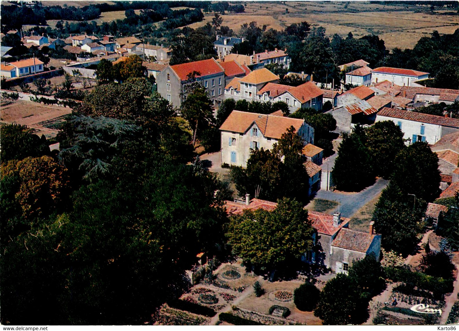 Chaillé Les Marais * Vue Panoramique Aérienne Du Village - Chaille Les Marais