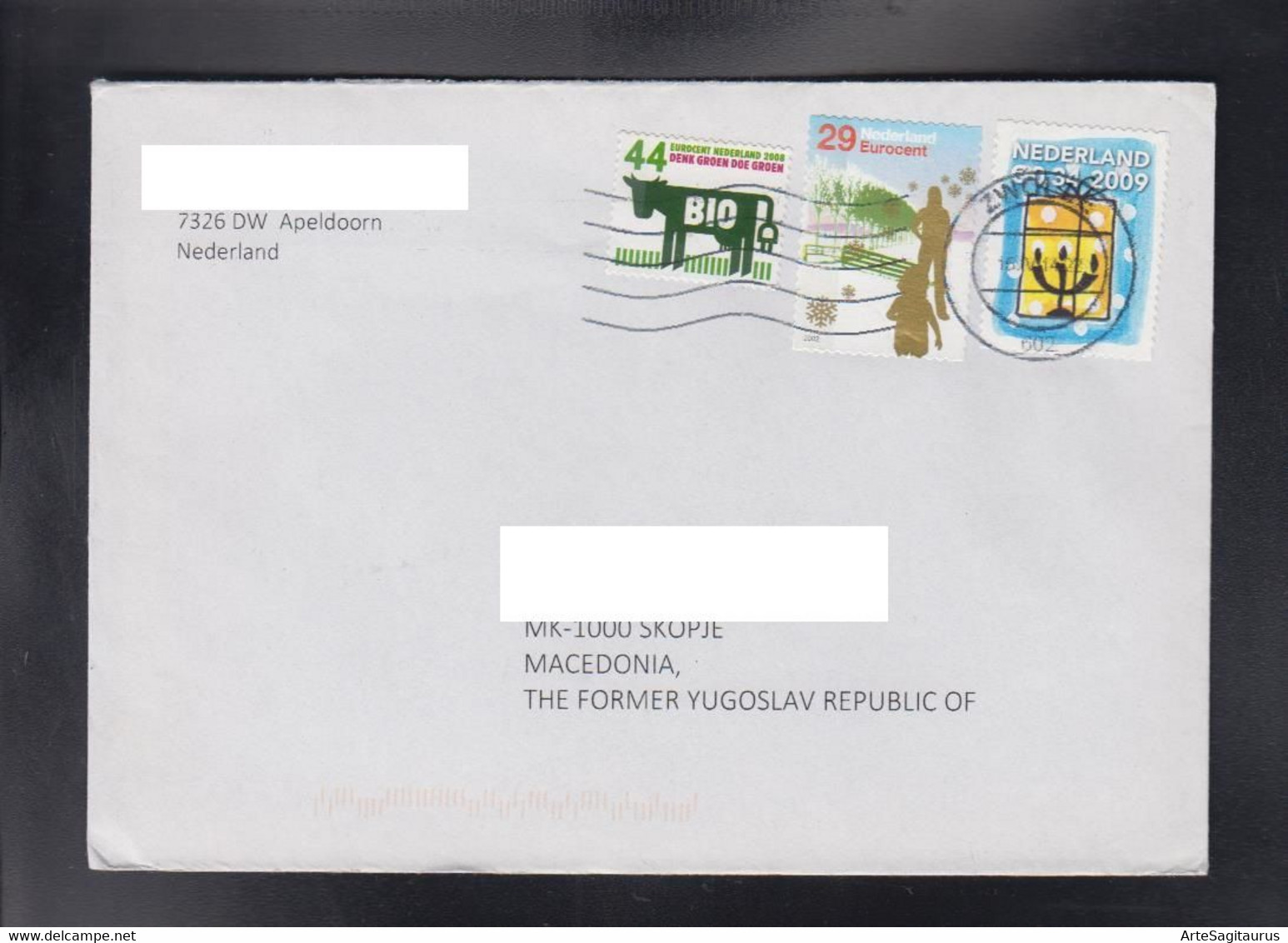 NETHERLANDS, COVER, REPUBLIC OF MACEDONIA + - Storia Postale