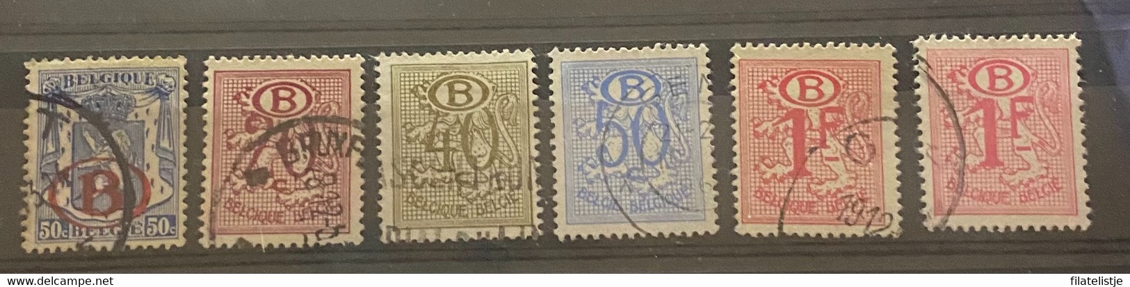 België Restantje Dienstzegels Used - Autres & Non Classés
