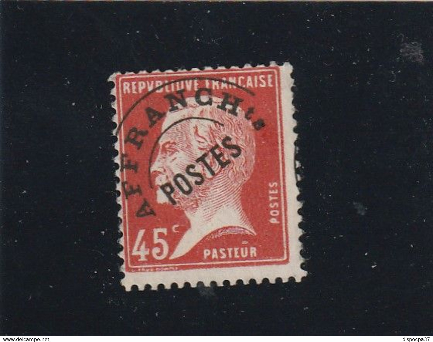 FRANCE PRÉOBLITÉRÉ PASTEUR  N° 67  - REF 5126 - 1893-1947