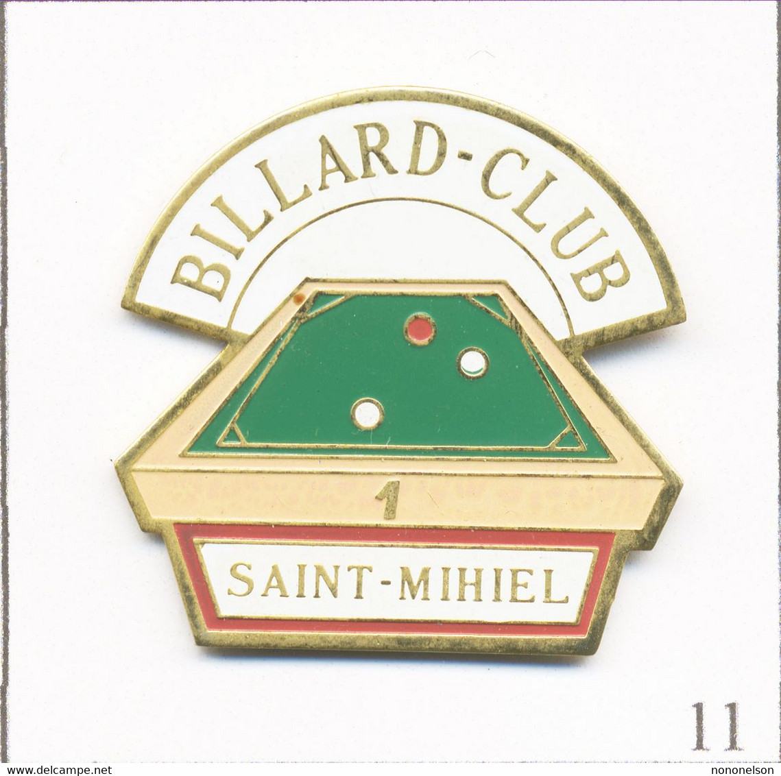 Pin's Sport - Billard / Club De St Mihiel (55). Estampillé Agire. Métal Peint. T774-11 - Billiards