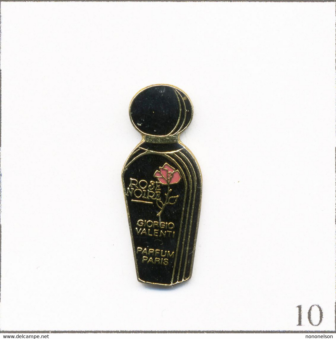 Pin's Mode / Beauté - Parfum “Rose Noire“ De Giorgio Valenti. Estampillé Formula. Epoxy. T775-10 - Parfums