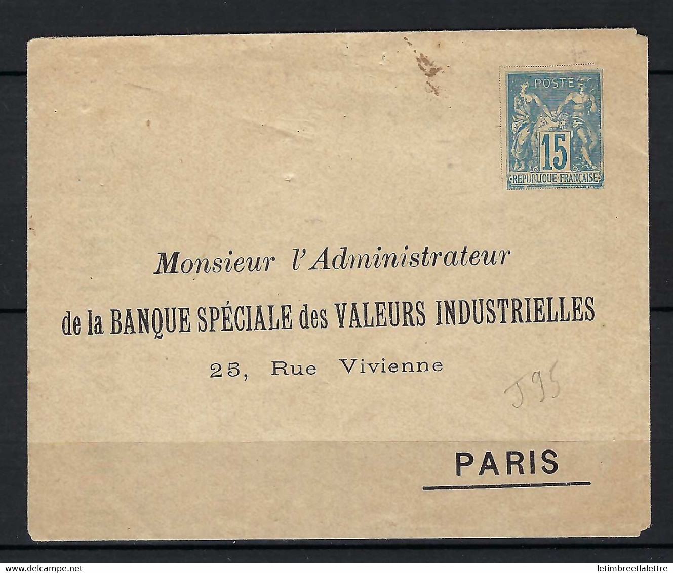 ⭐ France - Entier Postal - N° J 95 - Timbré Sur Commande ⭐ - Enveloppes Types Et TSC (avant 1995)