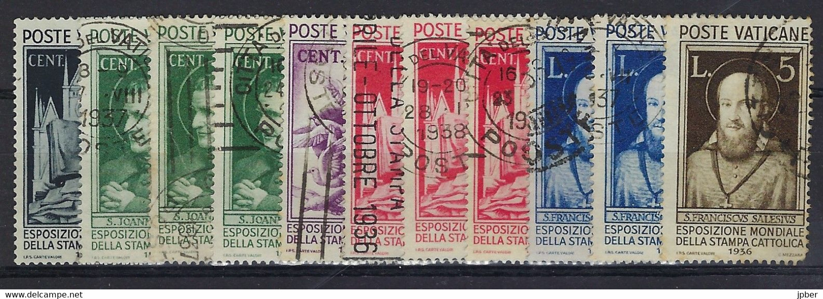 Vatican - Entre N°73 à 79 - Obl. - Presse Catholique, St.Jean Bosco, St.François De Sales - Used Stamps