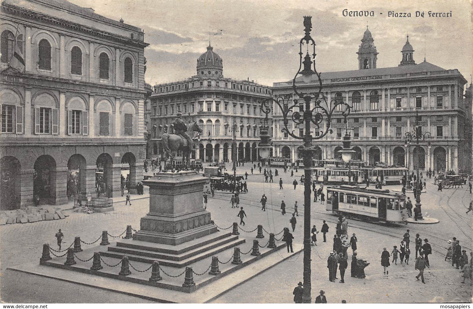 Genova - Anim. Tram - Piazza De Ferrari - Genova (Genoa)