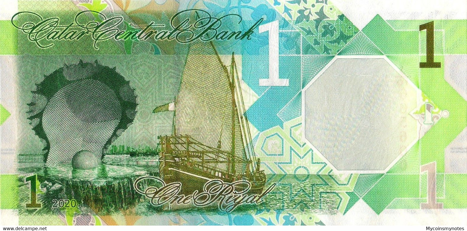 QATAR, 1 RIYAL, FROM 2020, P-NEW, NEW DESIGN, UNC - Qatar