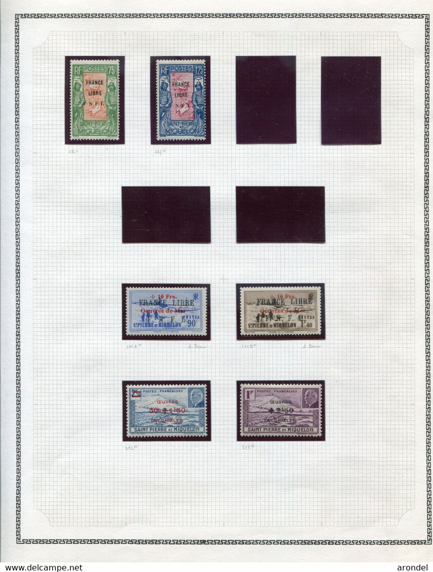 Belle collection de SPM, de 1885 à 2007