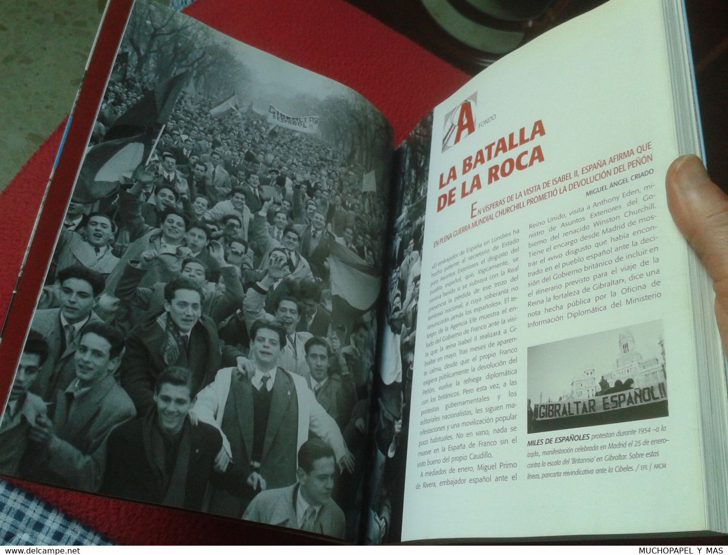 LIBRO FASCÍCULO Nº 14 BIBLIOTECA EL MUNDO FRANQUISMO AÑO A AÑO 1954 UN GRITO GIBRALTAR ESPAÑOL SPANISH HISTORY HISTORIA.