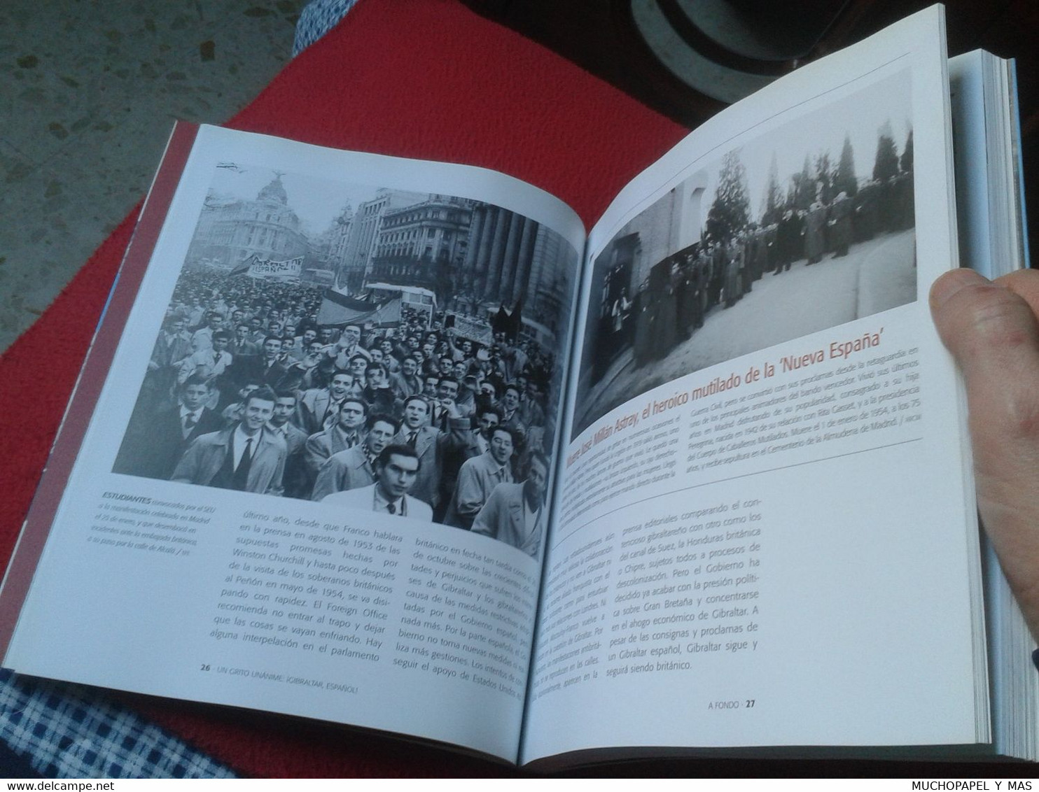 LIBRO FASCÍCULO Nº 14 BIBLIOTECA EL MUNDO FRANQUISMO AÑO A AÑO 1954 UN GRITO GIBRALTAR ESPAÑOL SPANISH HISTORY HISTORIA.