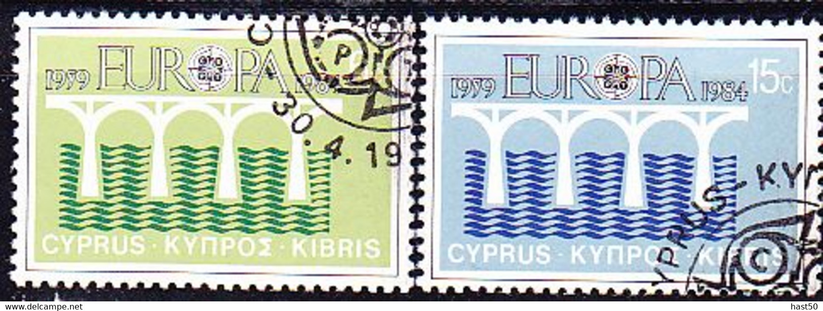 Zypern Cyprus Chypre - Europa (MiNr: 611/2) 1984 - Gest Used Obl - 1984