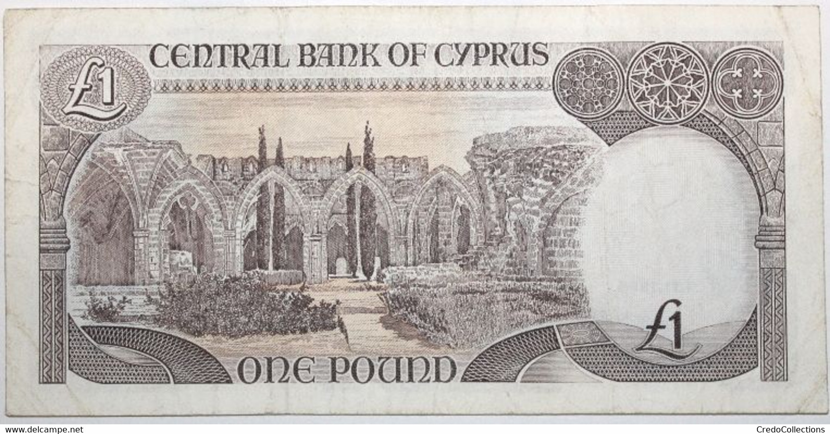 Chypre - 1 Pound - 1989 - PICK 53b.1 - TTB+ - Cyprus