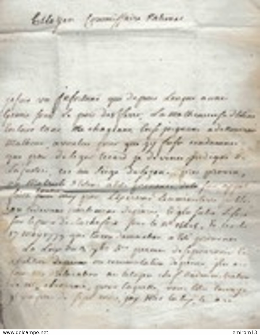Lettre De Bagnard (texte) Louis Marcoute N°15405 Port De Rochefort Dép Charente Inférieure 1793 11 De Port - 1701-1800: Precursors XVIII