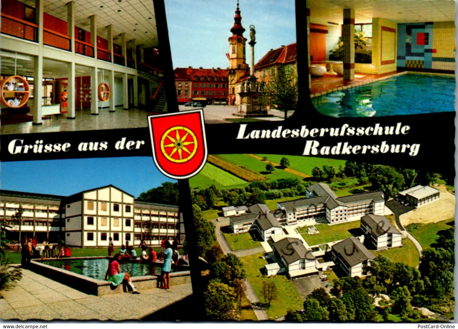 5245  - Steiermark , Radkersburg , Landesberufsschule , Mehrbildkarte - Gelaufen 1975 - Bad Radkersburg