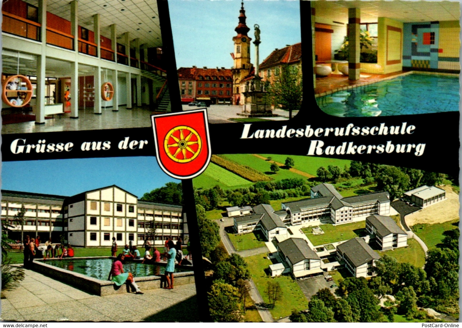 5265  - Steiermark , Radkersburg , Landesberufsschule , Mehrbildkarte - Gelaufen 1974 - Bad Radkersburg