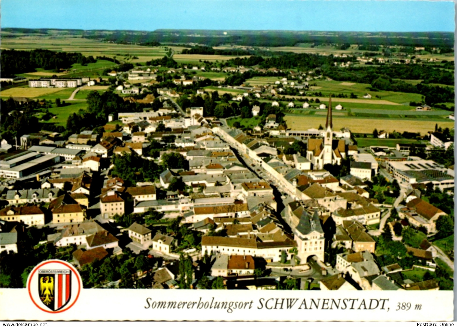 5420  - Oberösterreich , Schwanenstadt , Panorama - Gelaufen 1972 - Vöcklabruck