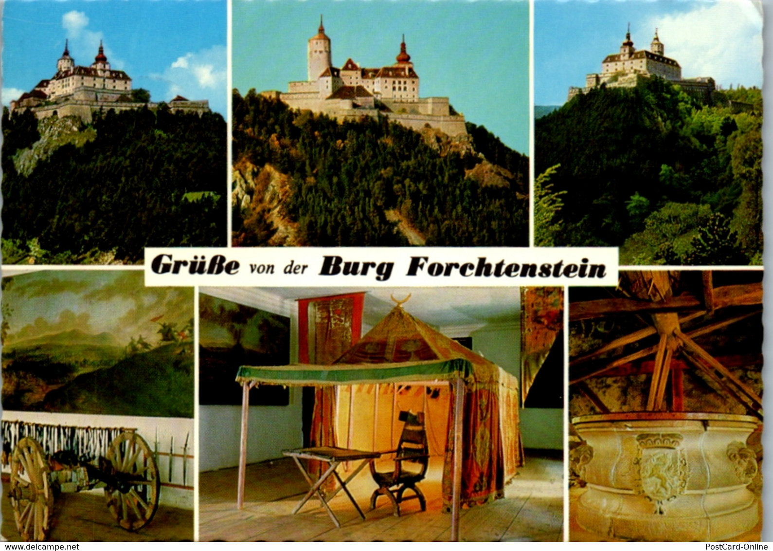 5484  - Burgenland , Burg Forchenstein , Mehrbildkarte - Gelaufen - Forchenstein