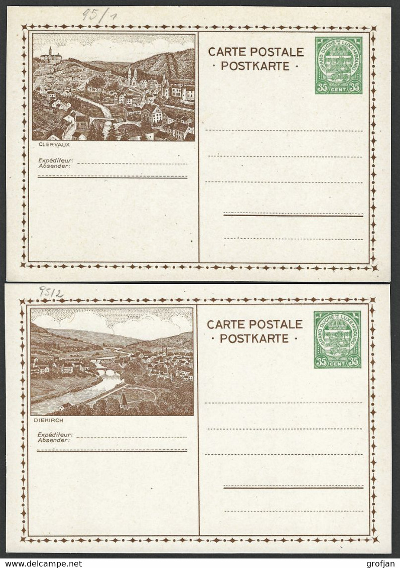 Carte Correspondance - Korrespondenzkarte - Entier Postal - Stationery - No. 95.1 - 95.6 Neuf - Servizio