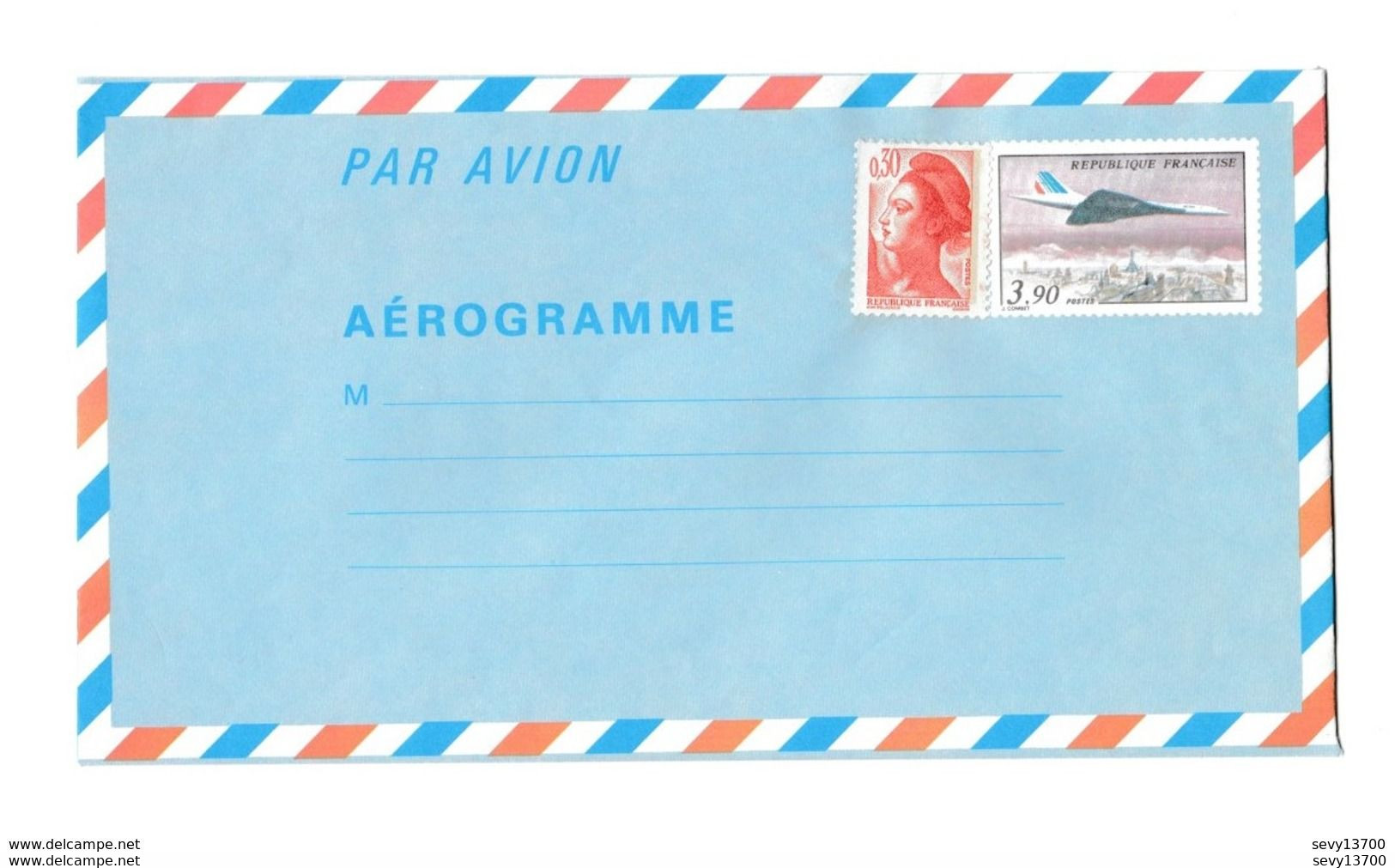 2 Aérogramme Année 1983 - Bicentenaire De L'air Et De L'espace - Le Concorde - 1960-.... Ungebraucht