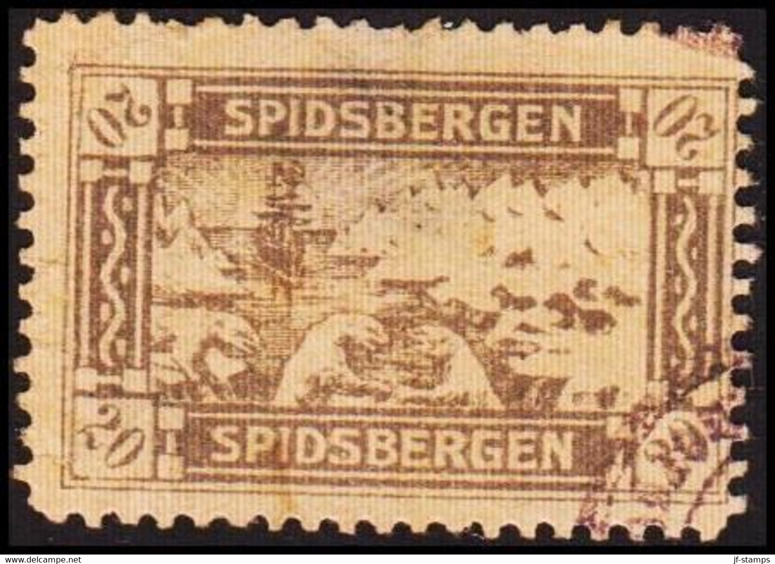 1900. NORGE. SPIDSBERGEN. 20 (ØRE) Thin.  () - JF414133 - Autres & Non Classés