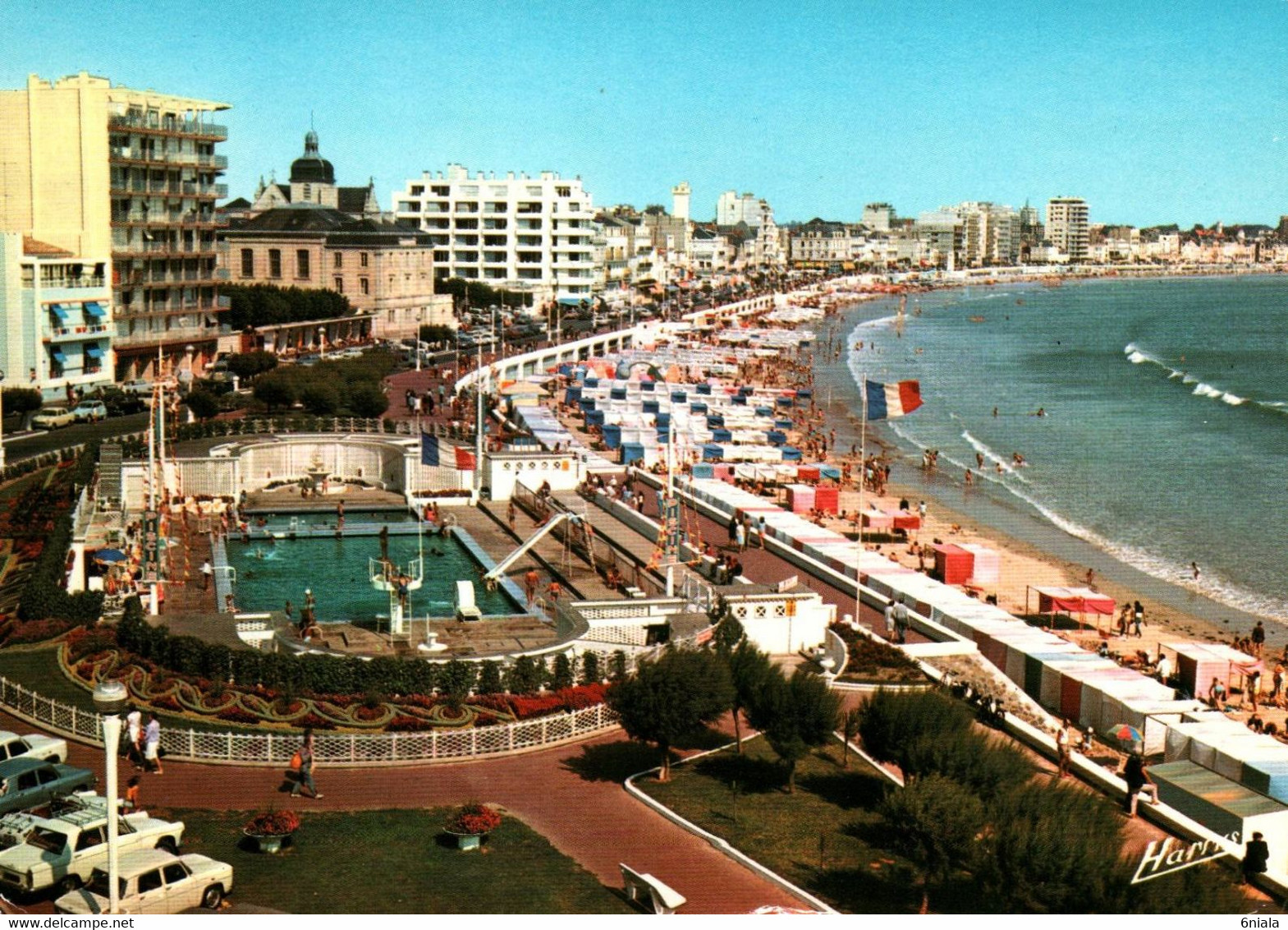 6312 Carte SABLES D OLONNE Le Remblai Et La Piscine    ( Voitures)     ( Scan Recto-verso) 85 Vendée - Sables D'Olonne