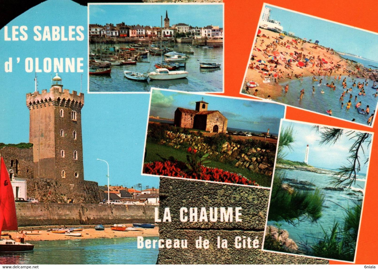 6313 Carte SABLES D OLONNE La Tour D'Arundel Le Fort St Nicolas, Le Phare D'Armandèche,    ( Scan Recto-verso) 85 Vendée - Sables D'Olonne