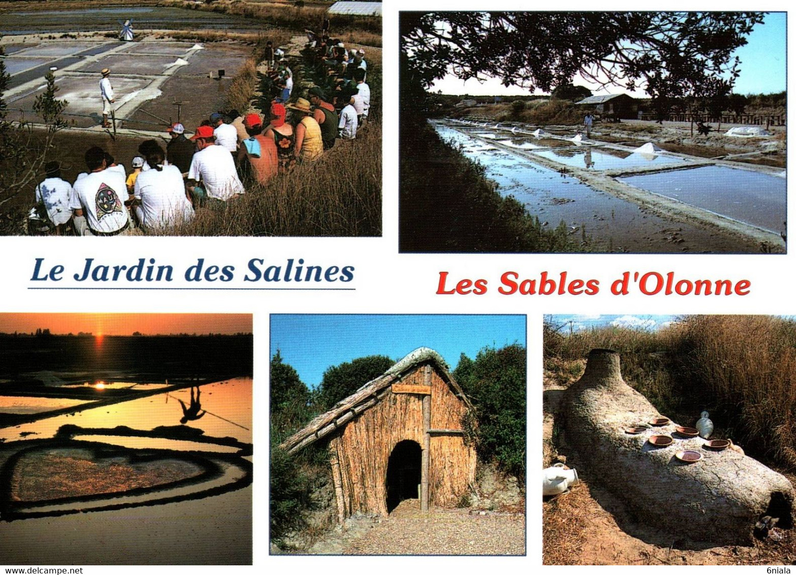 6314 Carte SABLES D OLONNE Le Jardin Des Sabines, Le Four à Sel, Le Cœur Vendéen,     ( Scan Recto-verso) 85 Vendée - Sables D'Olonne