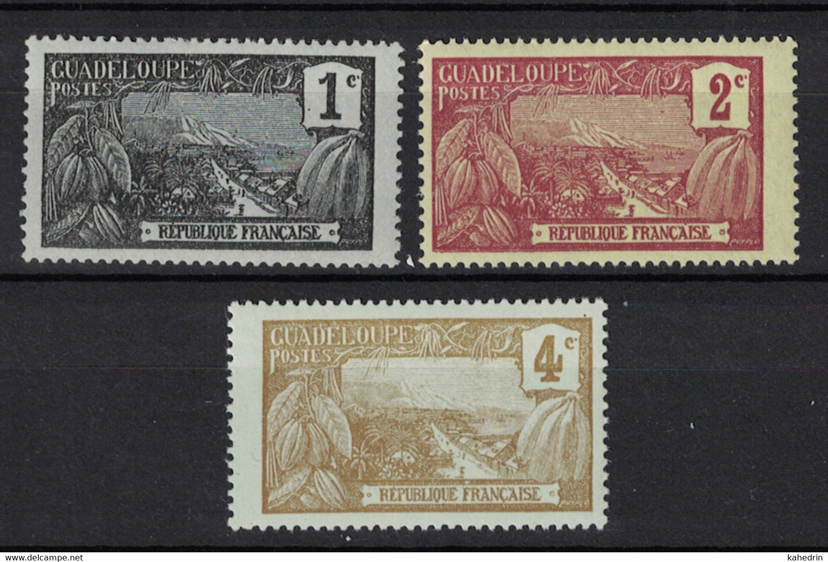 Guadeloupe 1905, Lot Of 3 Stamps **, MNH, Superbe Stamps - Unused Stamps