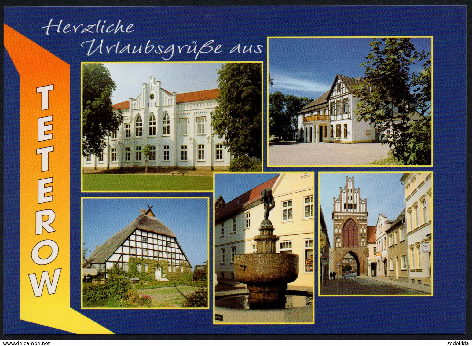 E7896 - TOP Teterow - Bild Und Heimat Reichenbach Qualitätskarte - Teterow