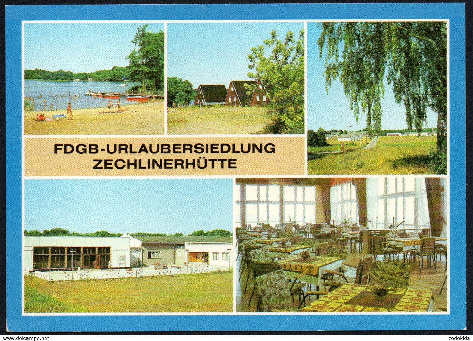 E7932 - TOP Zechlinerhütte FDGB Urlaubersiedlung - Bild Und Heimat Reichenbach - Zechlinerhütte