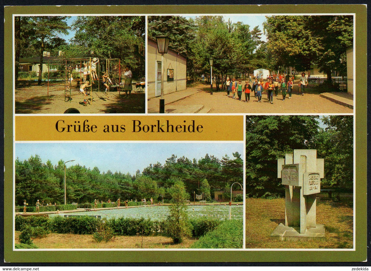 E7937 - TOP Borkheide Ferienlager VEB Industriemontage Mersburg - Bild Und Heimat Reichenbach - Belzig