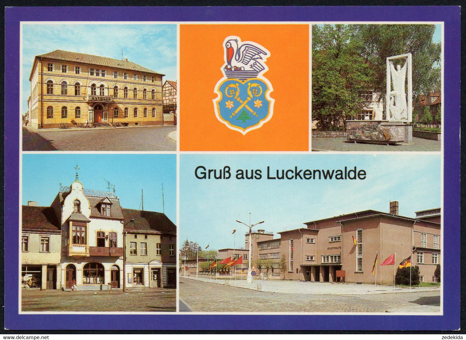 E7938 - TOP Luckenwalde Kulturhaus Theater Schule - Bild Und Heimat Reichenbach - Luckenwalde