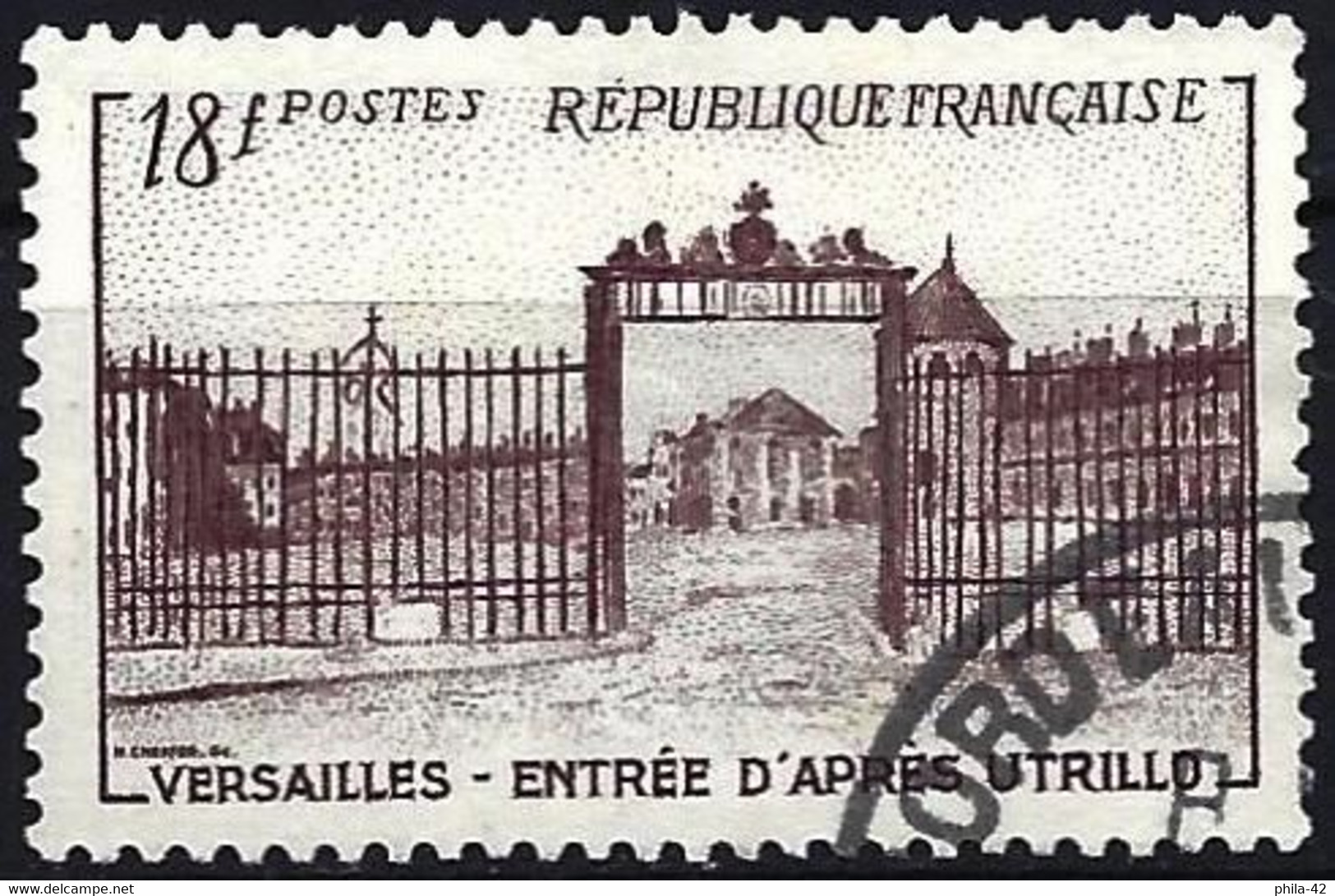 France 1952 - Mi 957  - YT 939 ( Castle Of Versailles By Maurice Utrillo ) - Usati