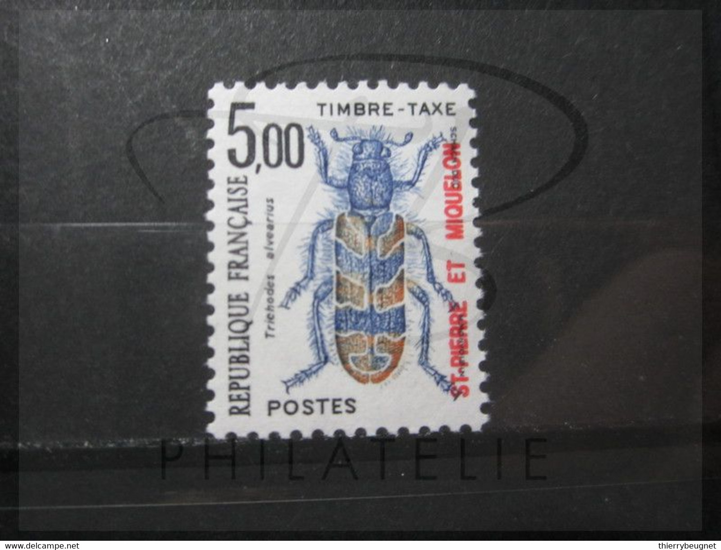 VEND BEAU TIMBRE TAXE DE S.P.M. N° 91 , XX !!! (b) - Timbres-taxe